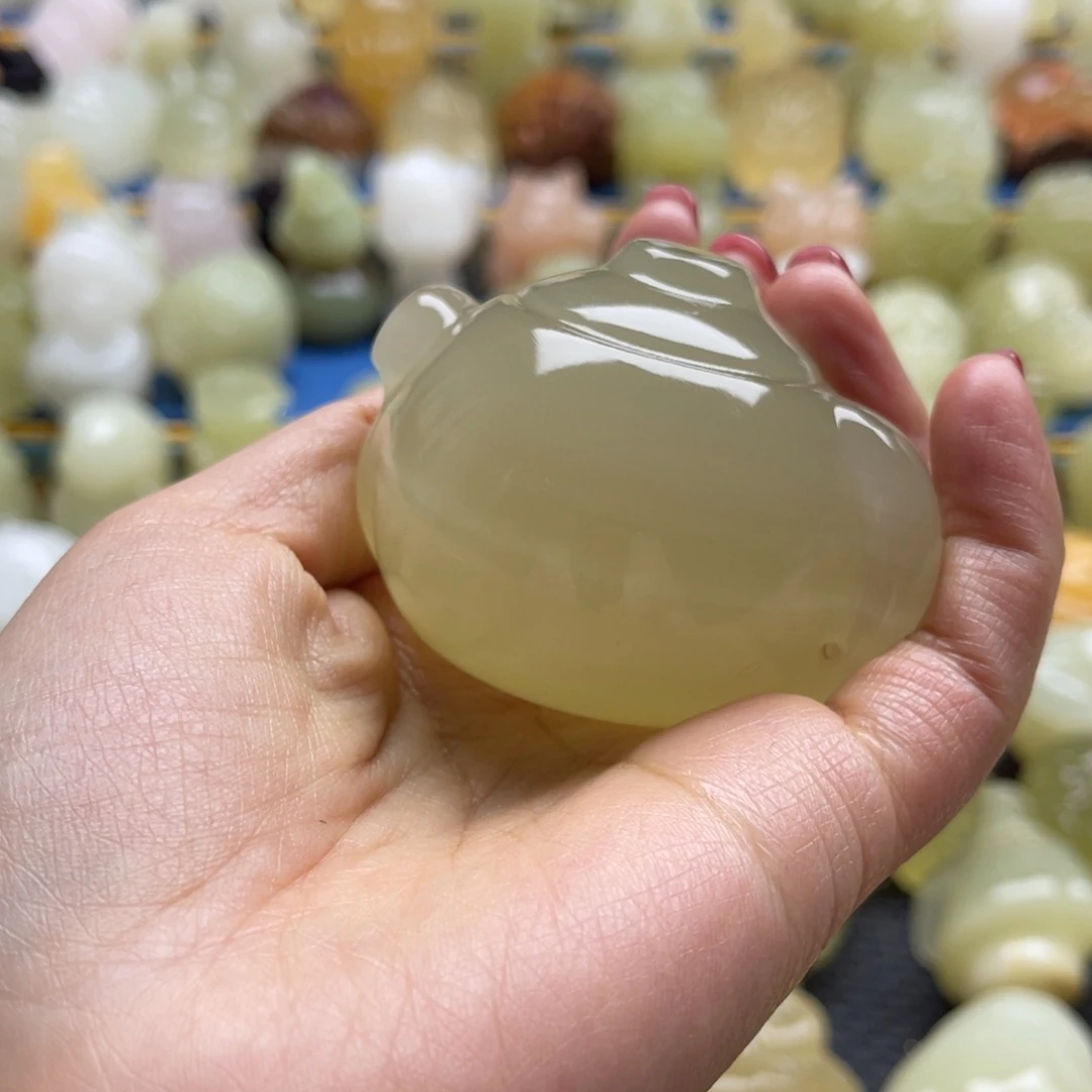 肥***肉天然雕刻桌面小摆件