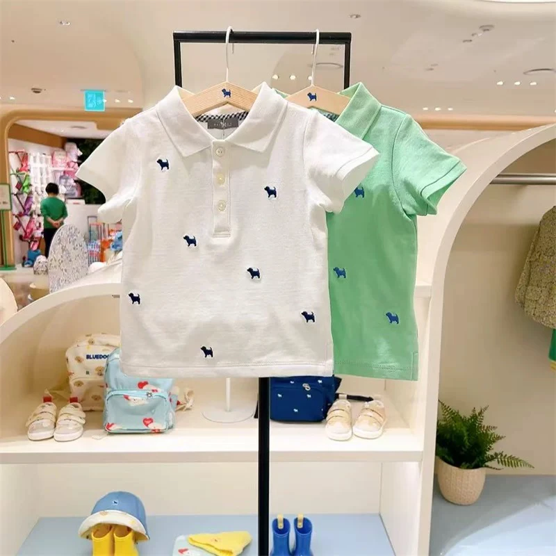 翻领刺绣logo百搭T恤