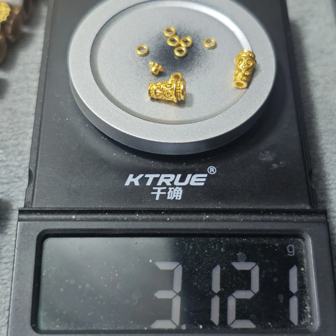 足金999弟子珠黄金文玩配饰