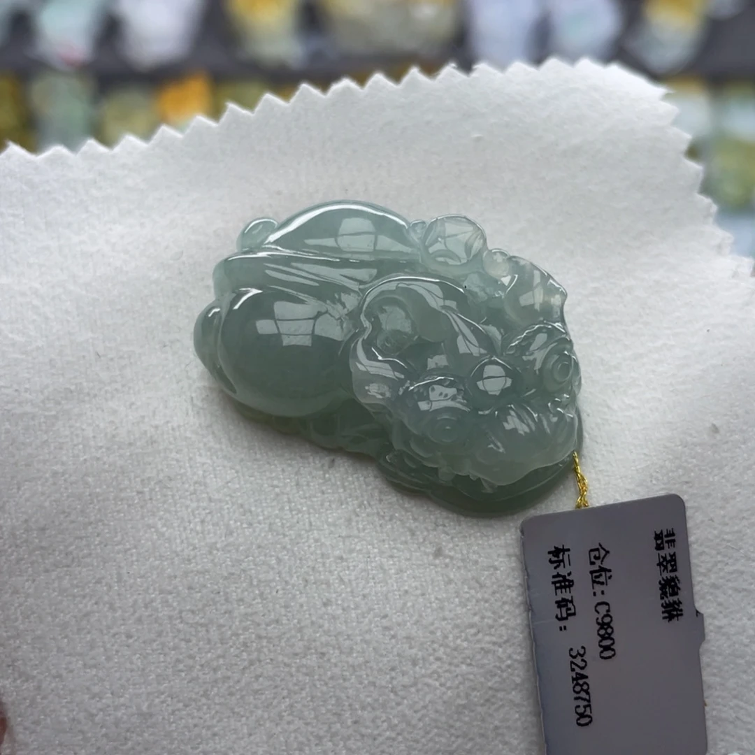 翡翠未镶嵌颈饰貔貅