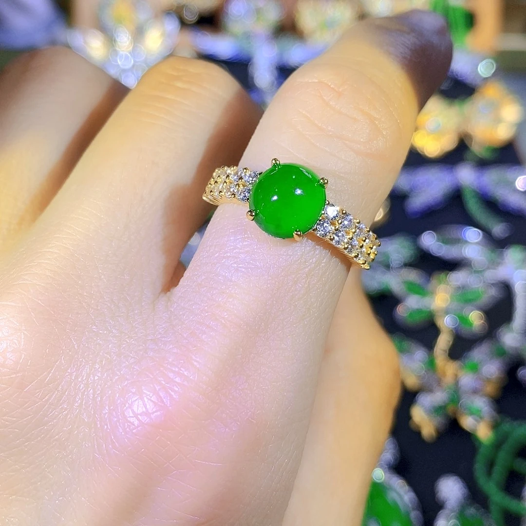 吊坠(不含链)银S925镶嵌翡翠