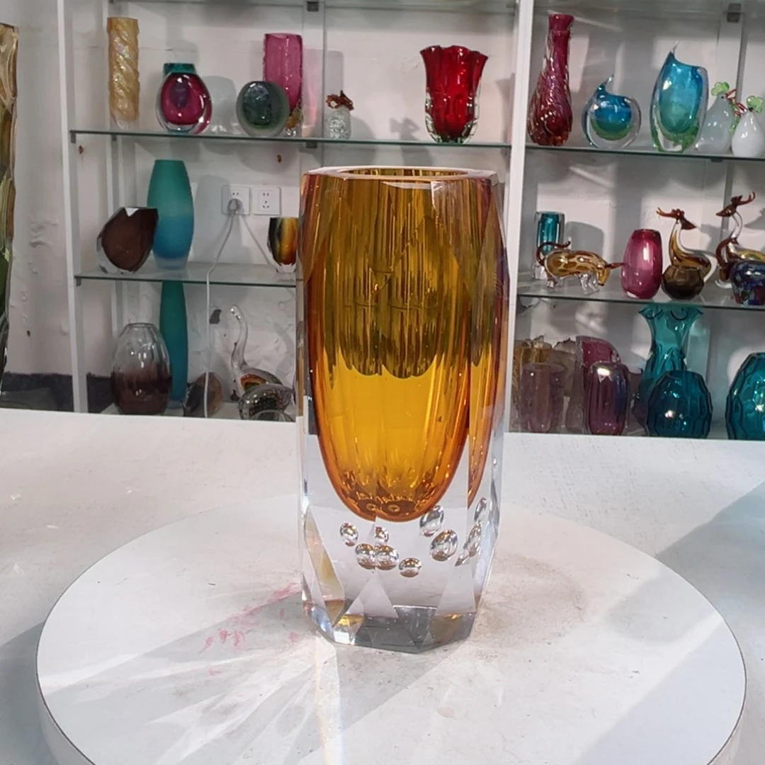 20 高轻奢琉璃花器福利正常手工痕迹