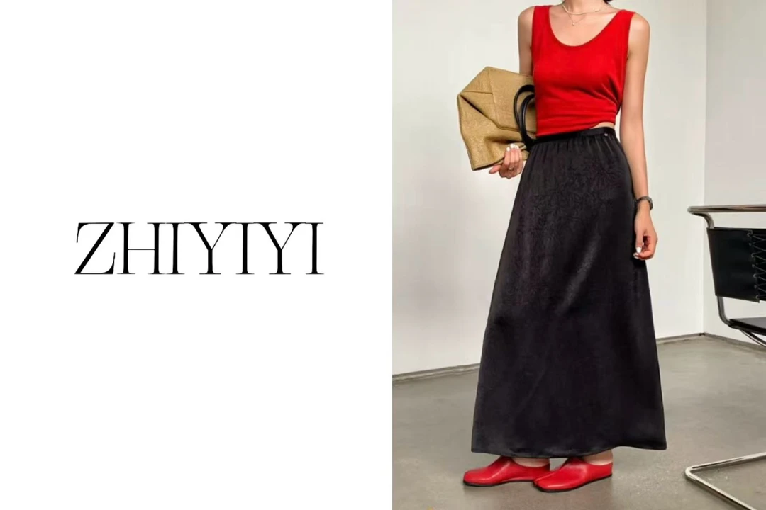 【ZHIYIYI】娟子推荐 6683款时尚百搭A字防醋酸半身裙