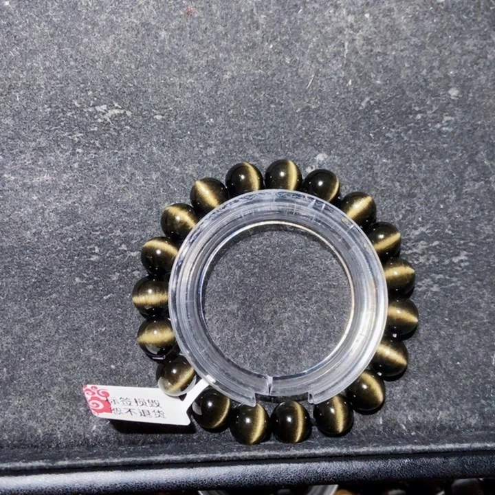 黑曜岩手串未镶嵌花****?