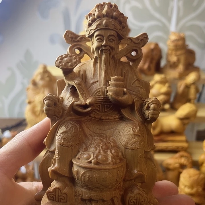 柏木（崖柏）崖柏财爷爷摆件