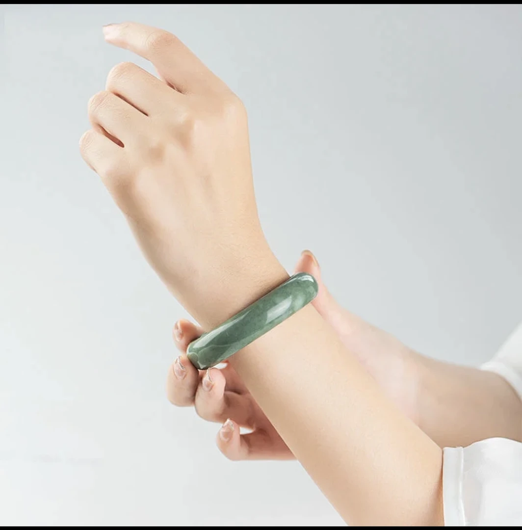 非金属珐琅手镯 越南专属飘绿女士正圈手镯带礼盒百搭腕间精品