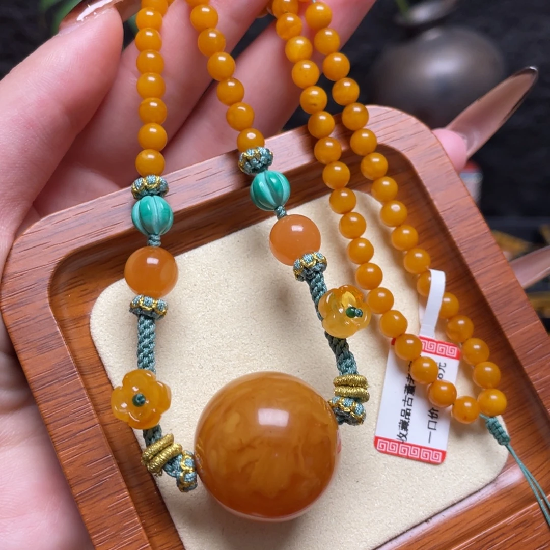 蜜蜡未镶嵌手链项链