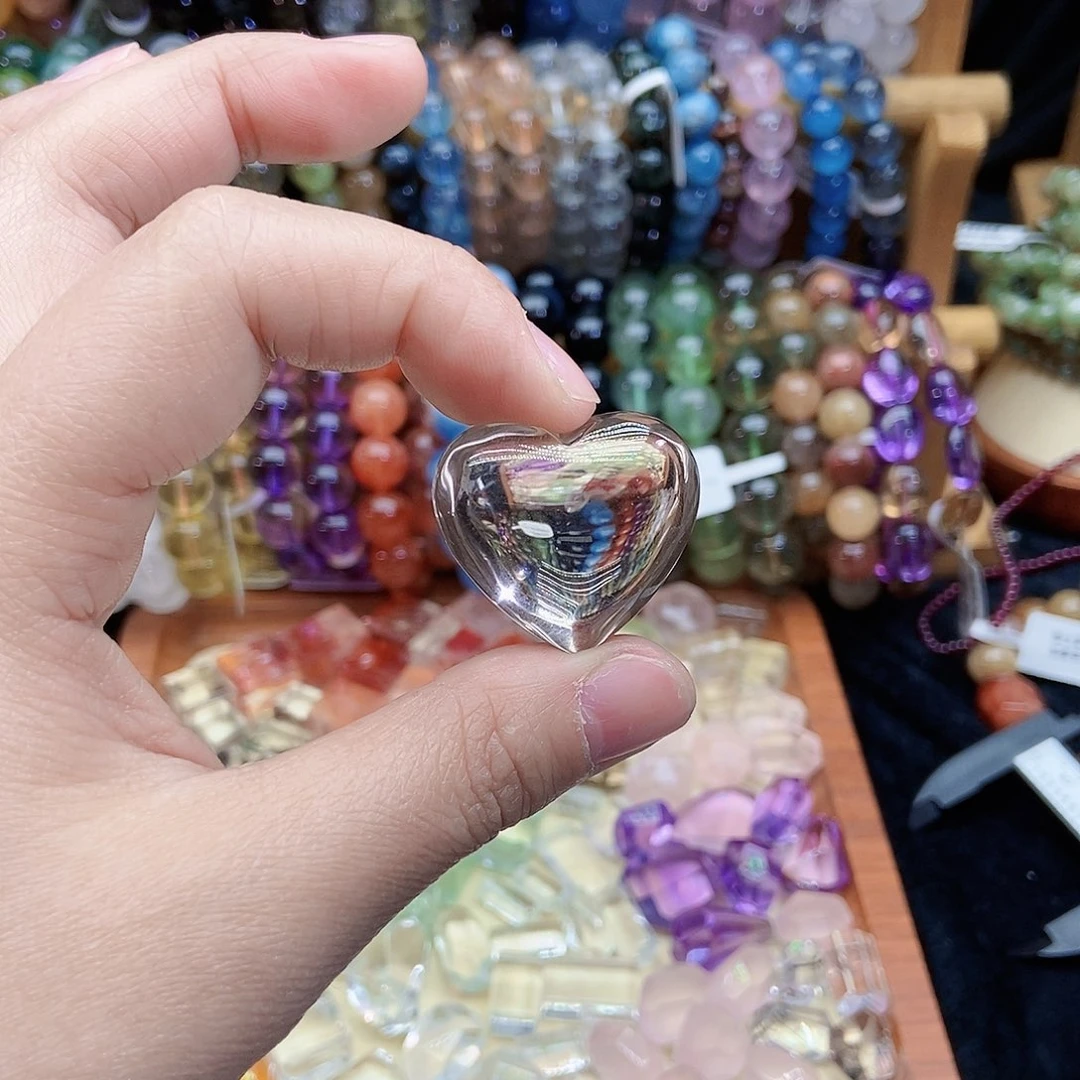 水晶手串未镶嵌熙**?爱心