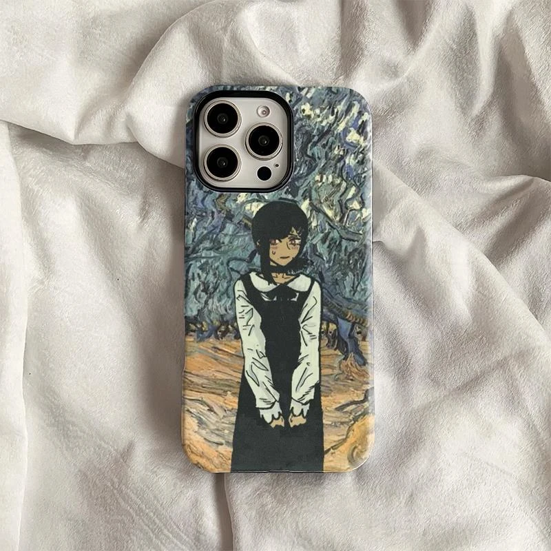 适用藤本树电锯人东山小红高级感小众动漫菲林二合一磨砂全手机壳