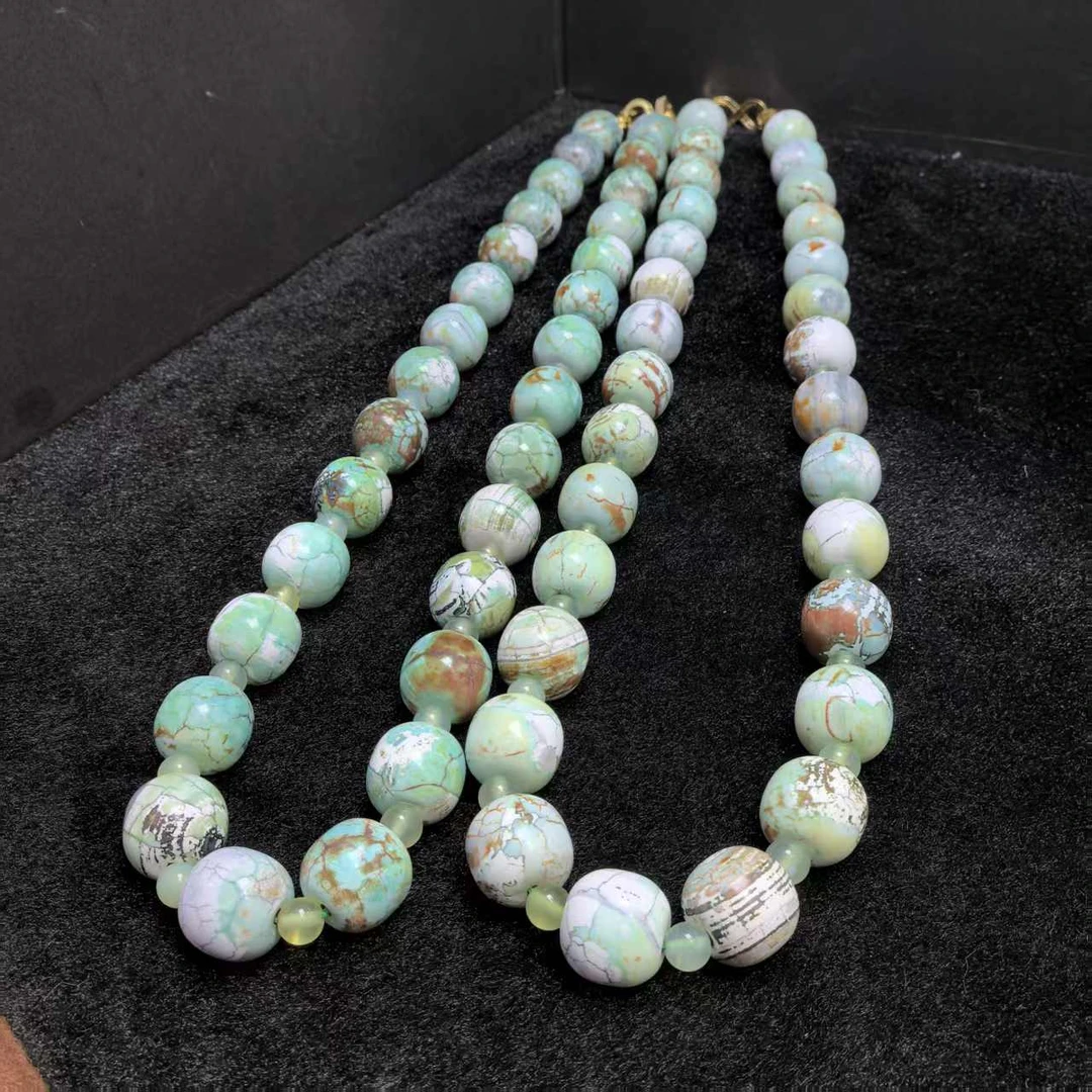 面面来财珠宝S7914卡15左右-青花灵璧健忘玛瑙项链-多样性发其一