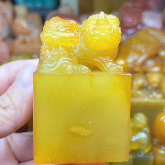 老挝石　质地細膩光滑篆刻写字刀感十足