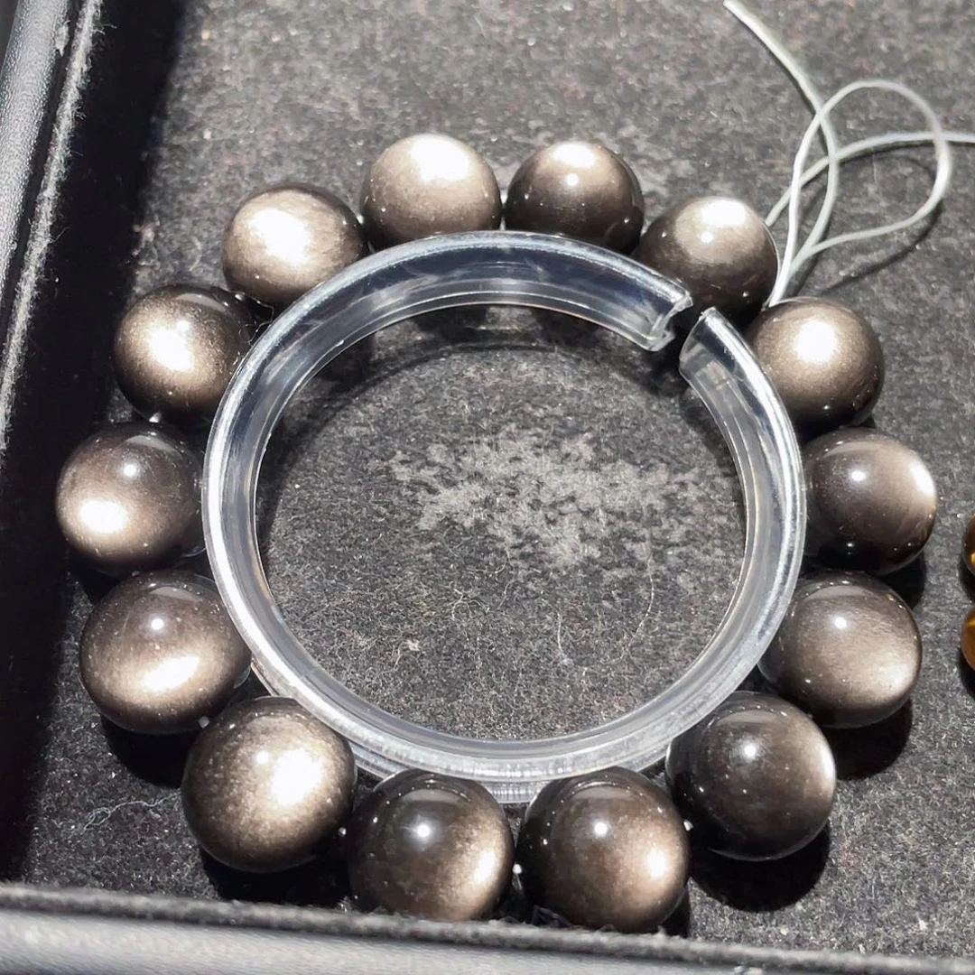 黑曜岩手链未镶嵌W****_