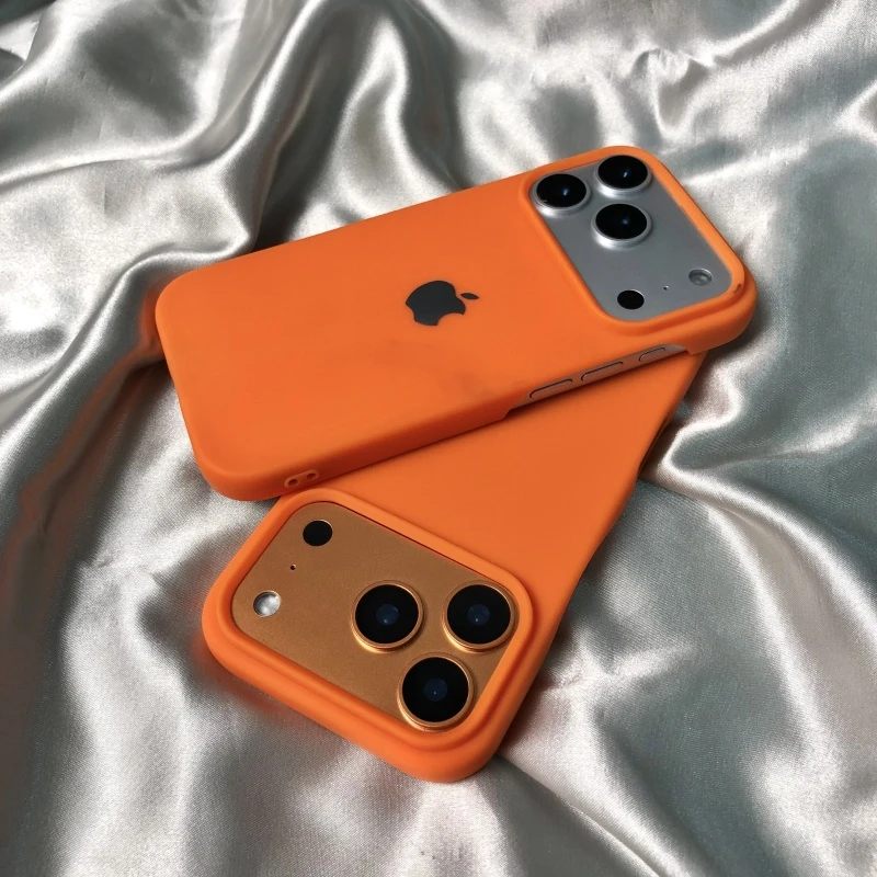 高级感爱马仕橙色适用iPhone17promax苹果16手机壳13半包15软壳14