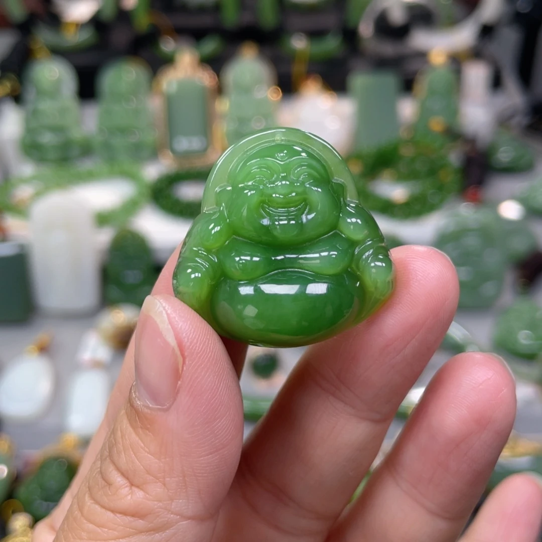 和田玉（碧玉）未镶嵌吊坠(不含链)