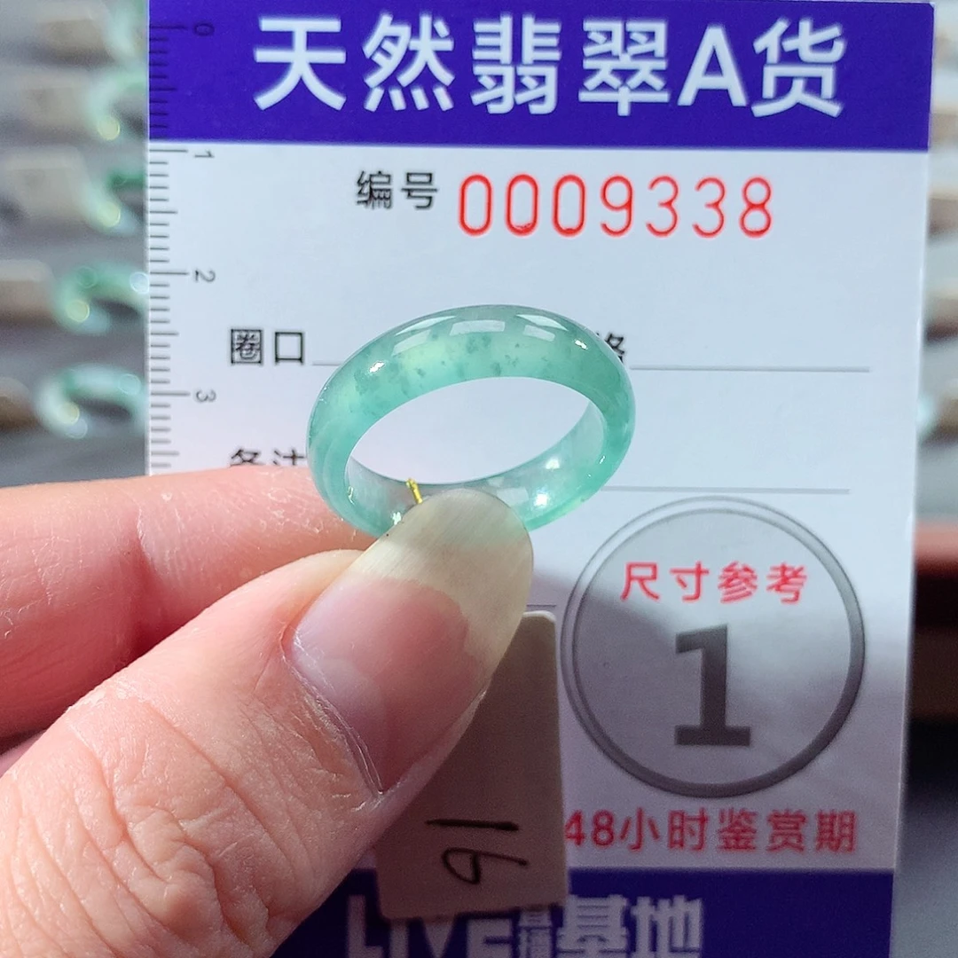 翡翠未镶嵌戒指16号