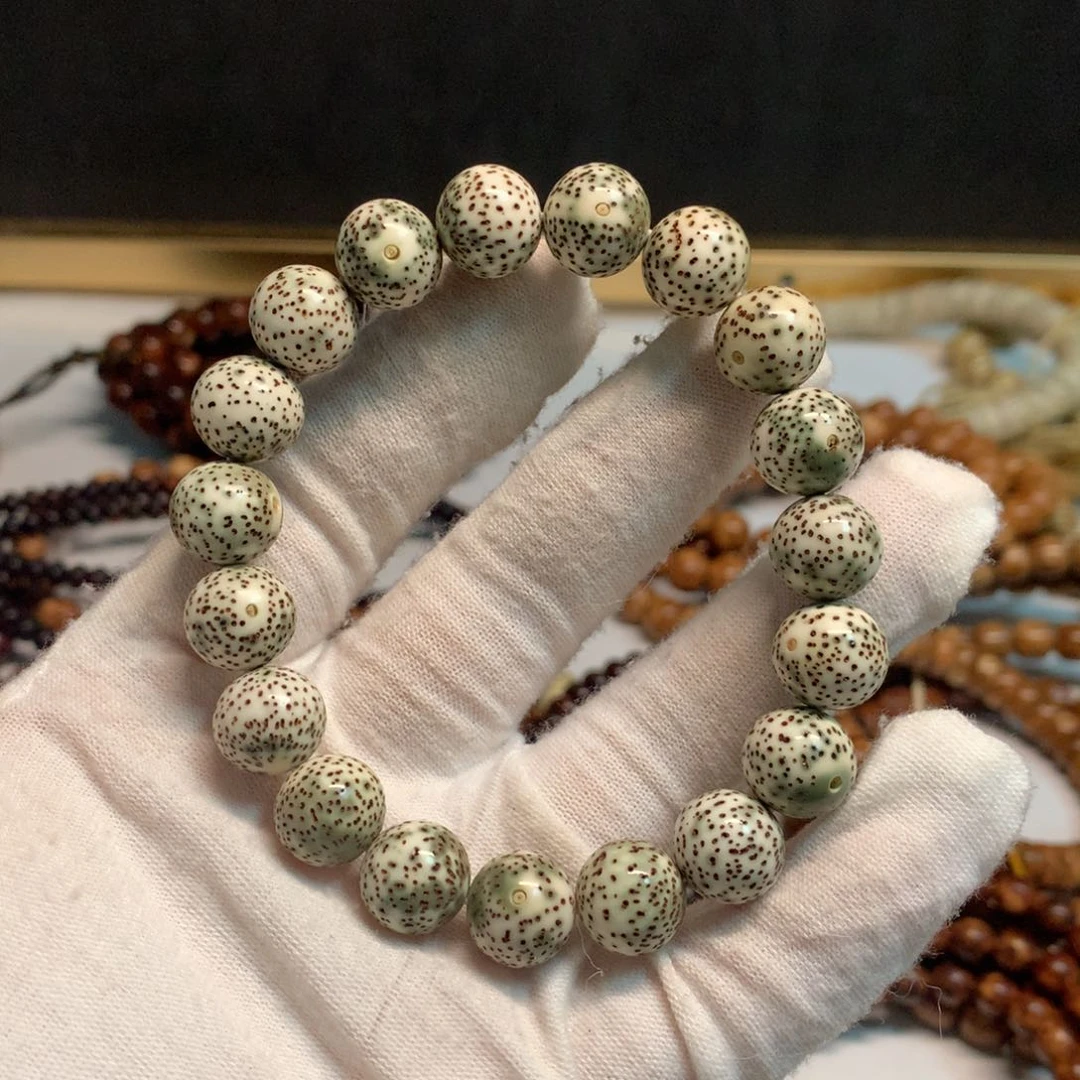 吊坠星月菩提12青花正圆珠