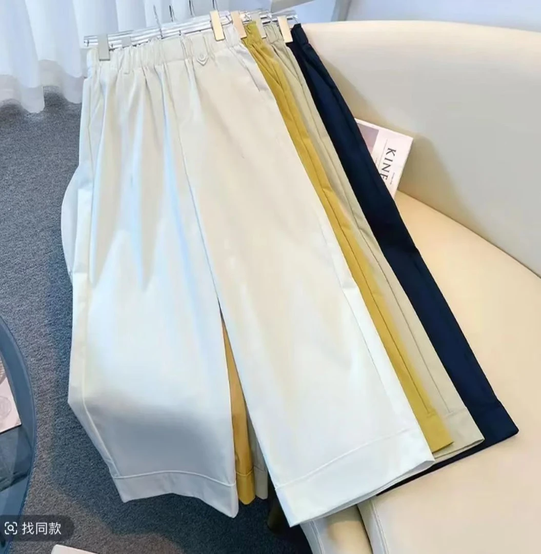 【小静专属】夏季薄款高腰花苞九分裤时尚百搭休闲裤