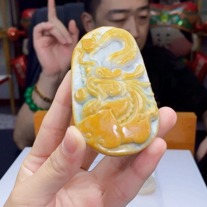 翡翠未镶嵌吊坠(不含链)A19