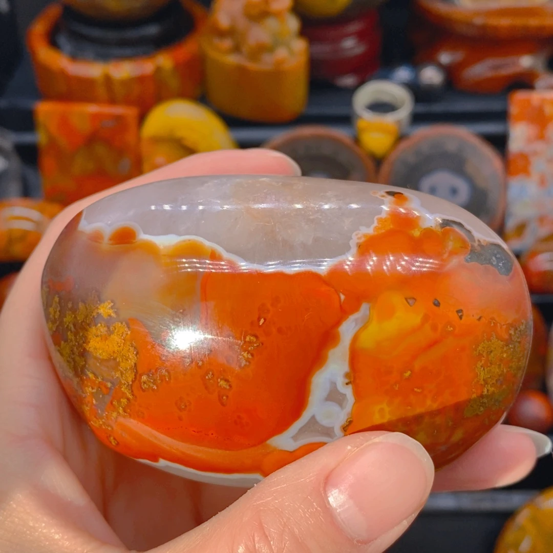 关***渡玛瑙/玉髓未镶嵌颈饰