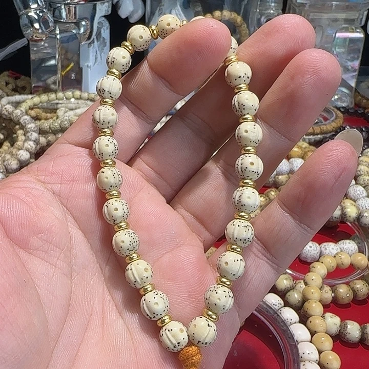 星月菩提吊坠8改奇圆珠手串