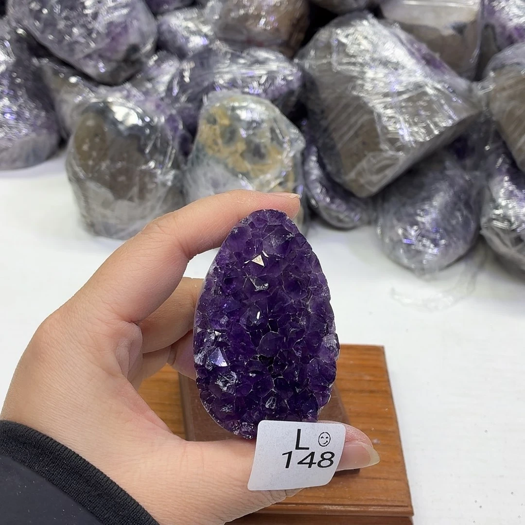 未镶嵌摆件水晶天然紫水晶