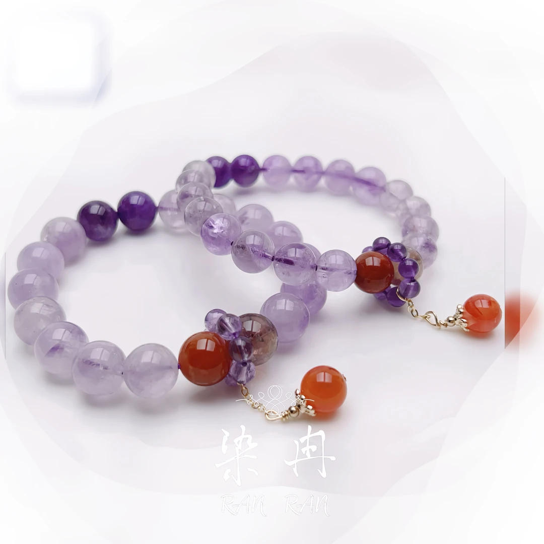 染冉 铜合金仿水晶手链 【九重紫】女款气质轻奢时尚百搭紫色F-174