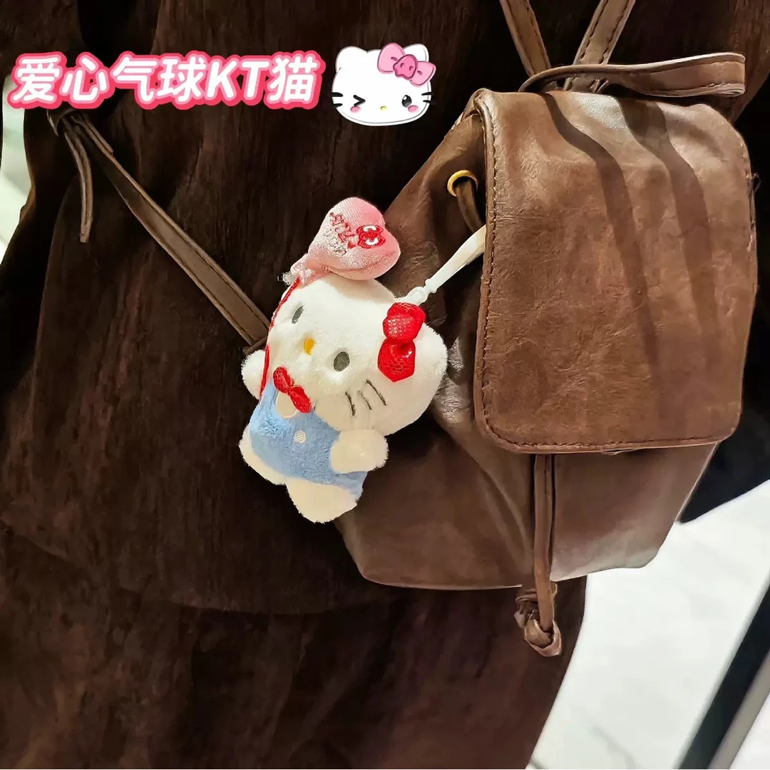 新款周年kitty挂件包包毛绒公仔玩偶kt气球挂饰可爱ins钥匙扣礼物