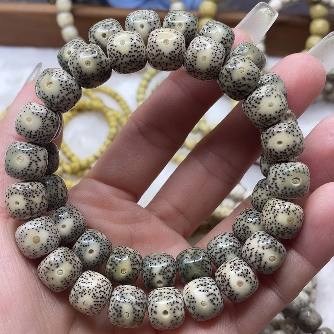 吊坠星月菩提石玉料青花瓷小眼睛卡11