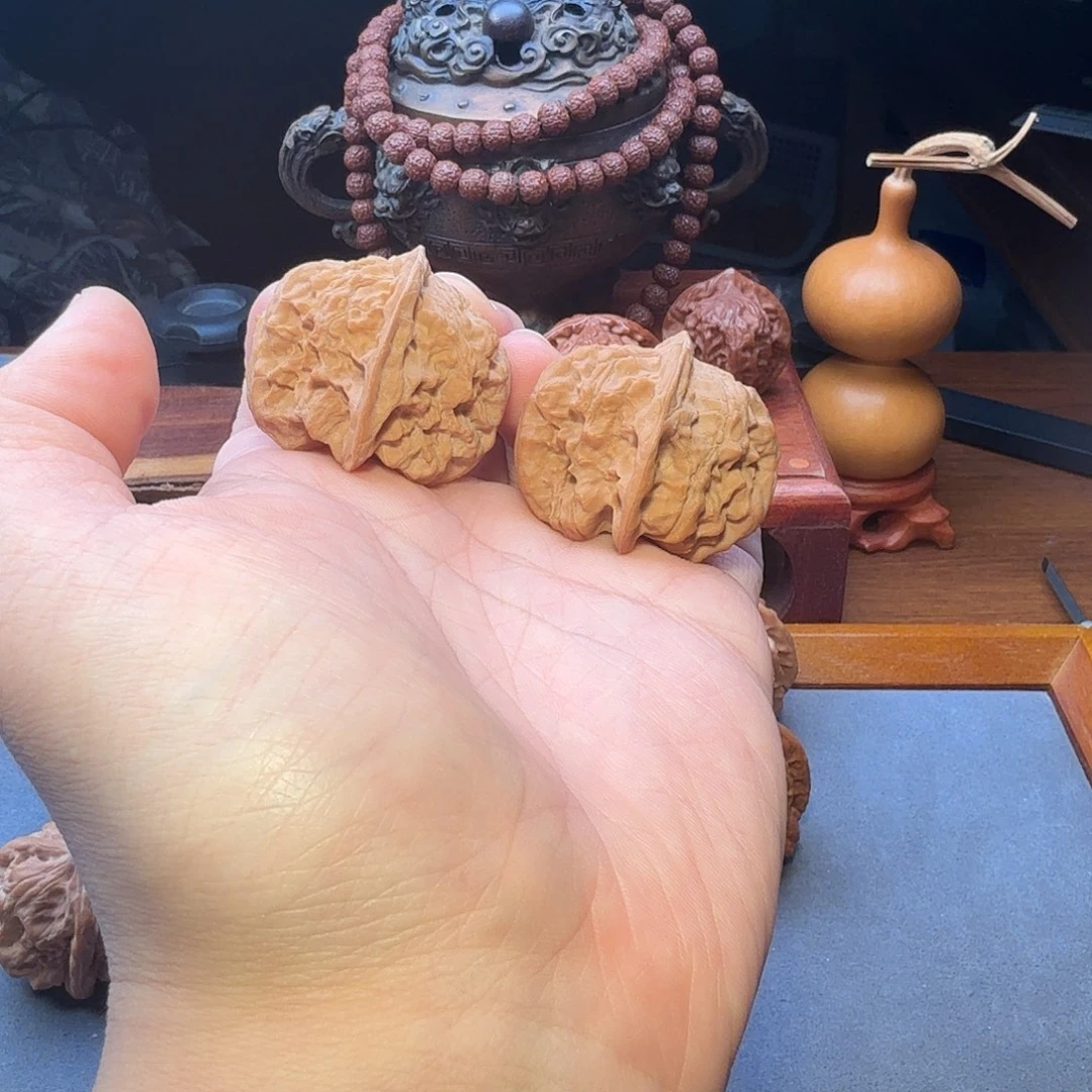把件文玩核桃38尺寸蓟县红马蹄