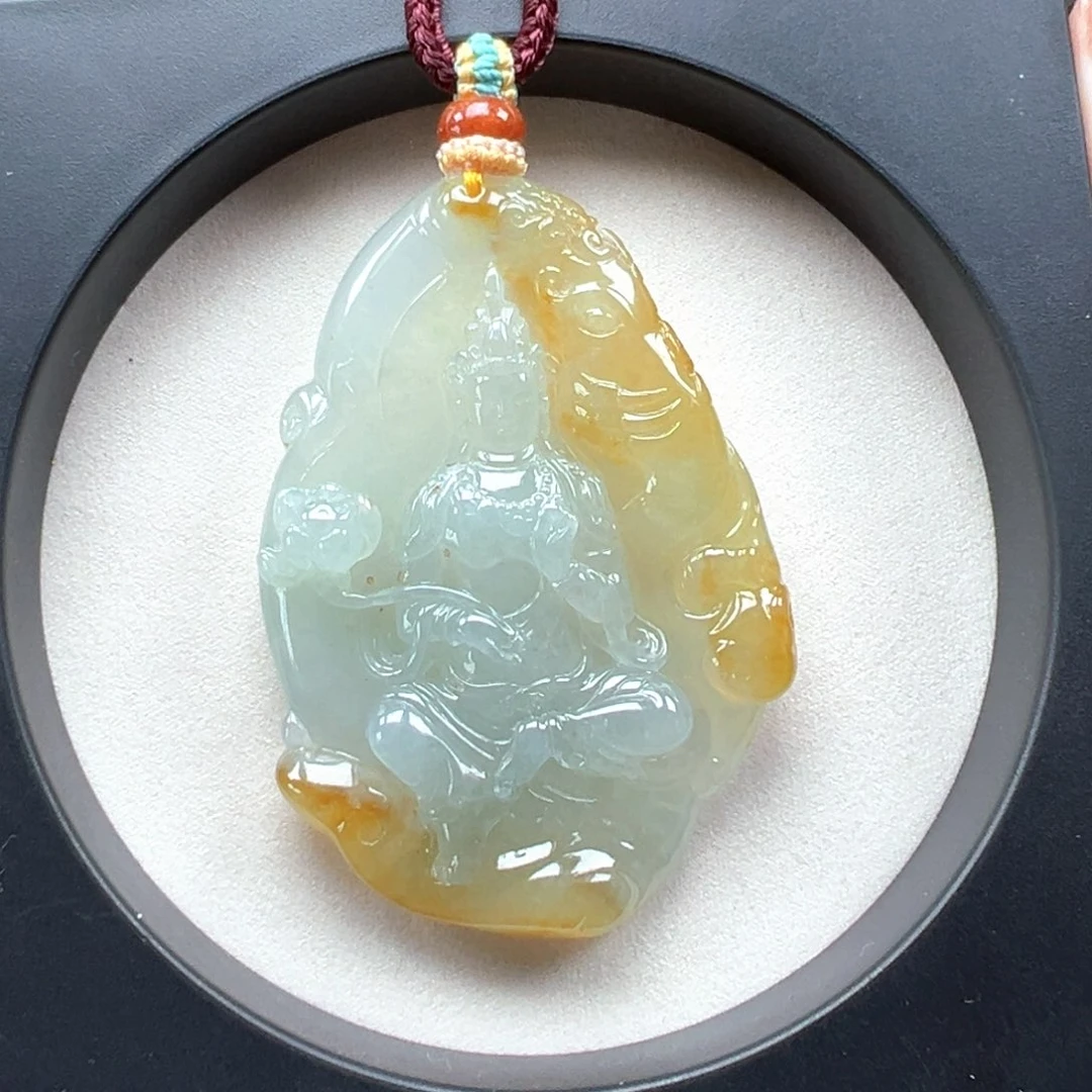 翡翠未镶嵌颈饰普贤