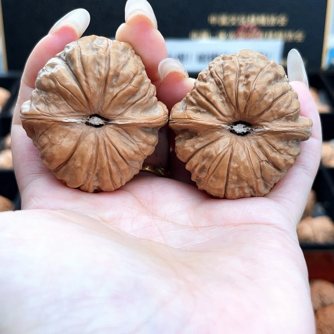 把件文玩核桃41南瓜全品一字深凹底近正肩41S6