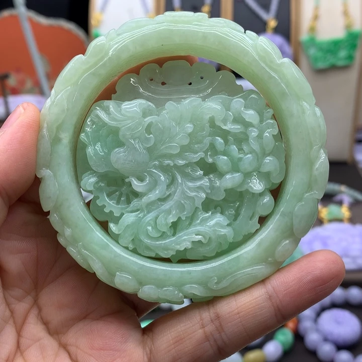 翡翠未镶嵌手链翡翠手镯圈口59.2