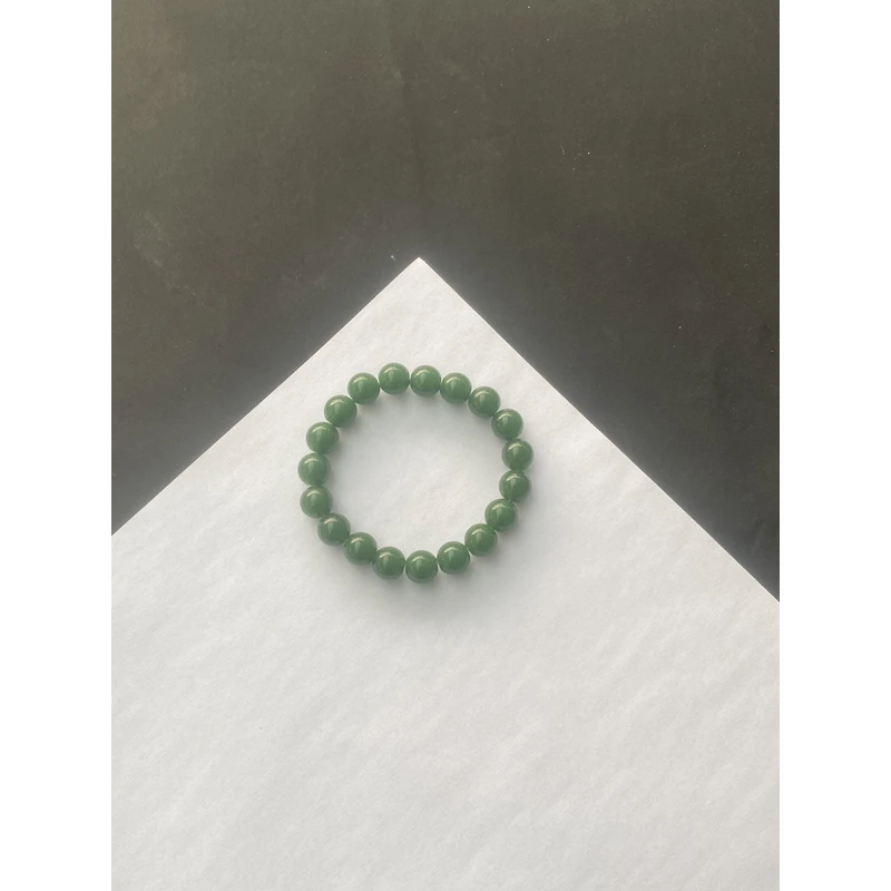 C-2 卡10菠菜绿色圆珠精品时尚绿手串！多样性发一
