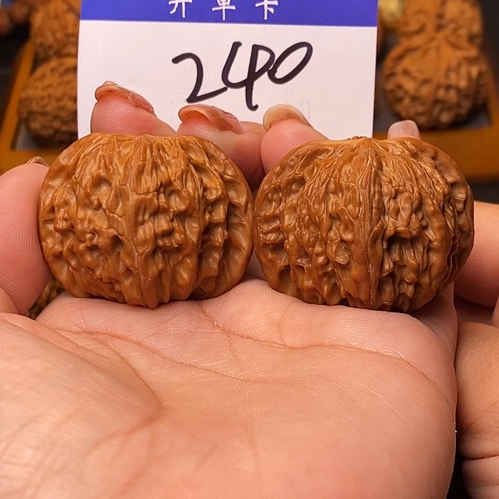 阿***睡吊坠桃核磨盘42有修s