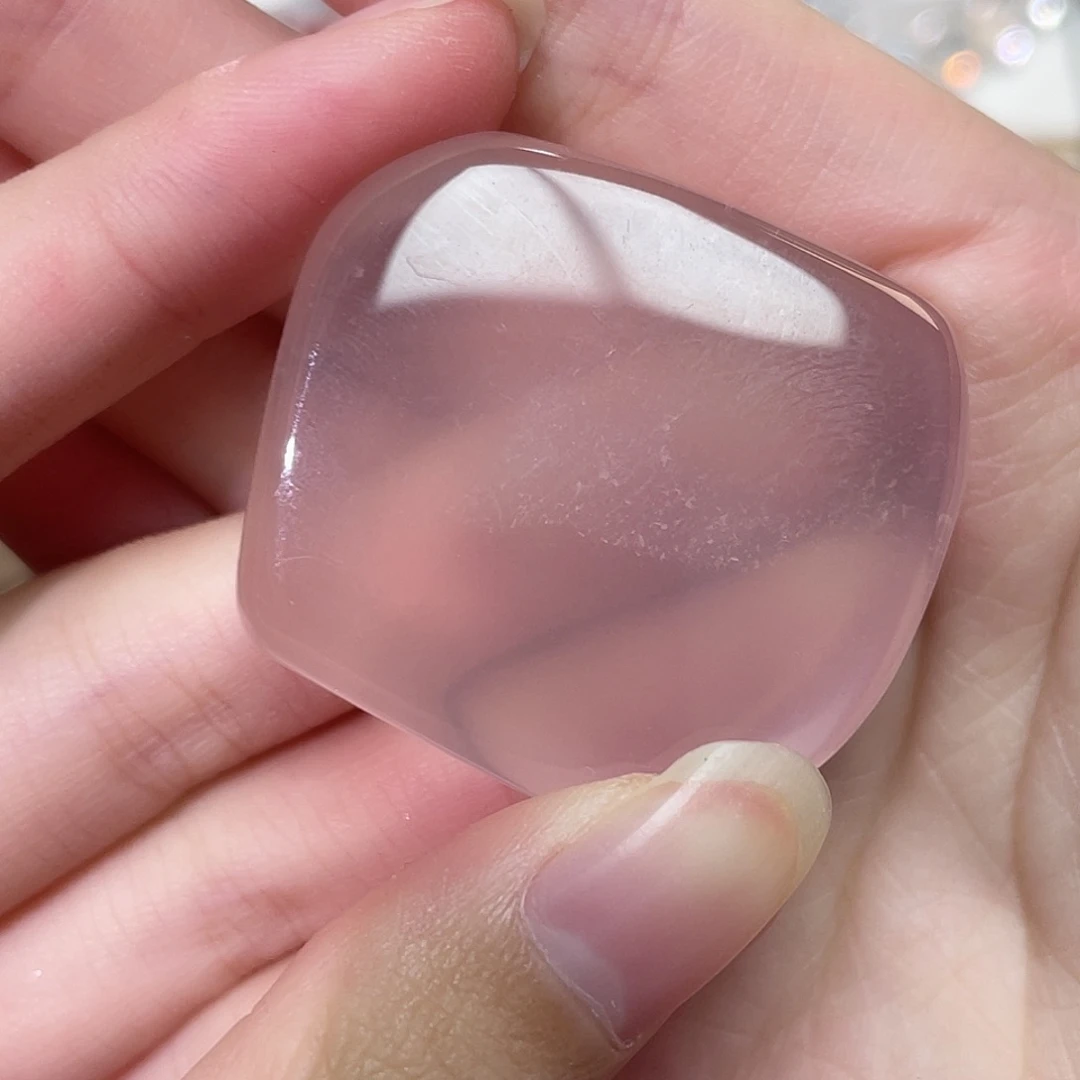 水晶手串未镶嵌粉水晶手握 fs1239 147号