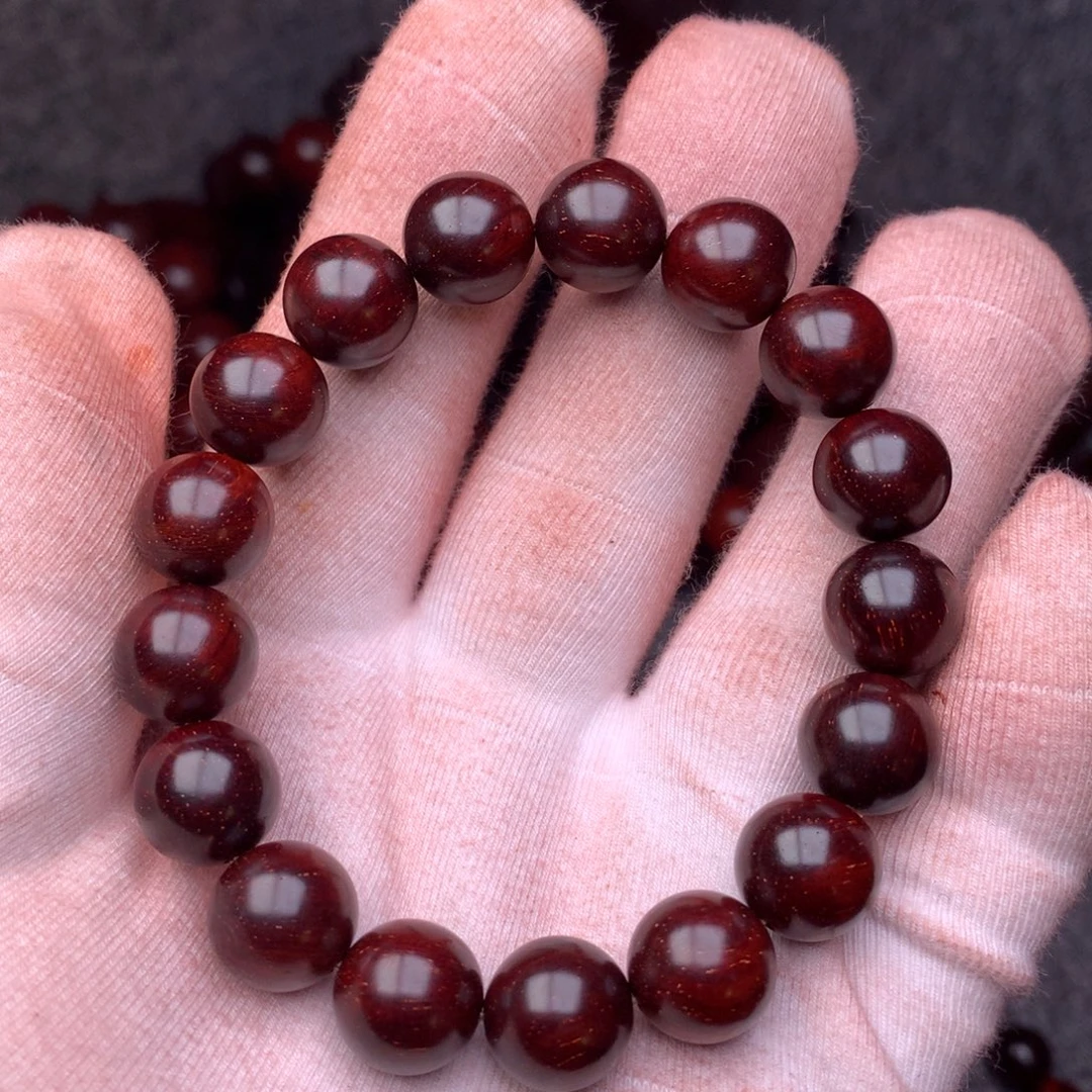 伟***业手串/手链檀香紫檀（小叶紫檀）1.2顶泥金星