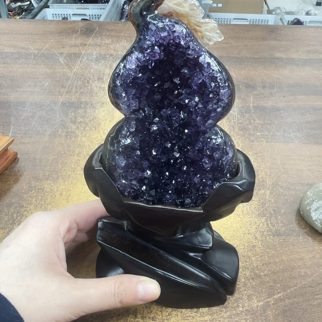 摆件未镶嵌紫晶晶体