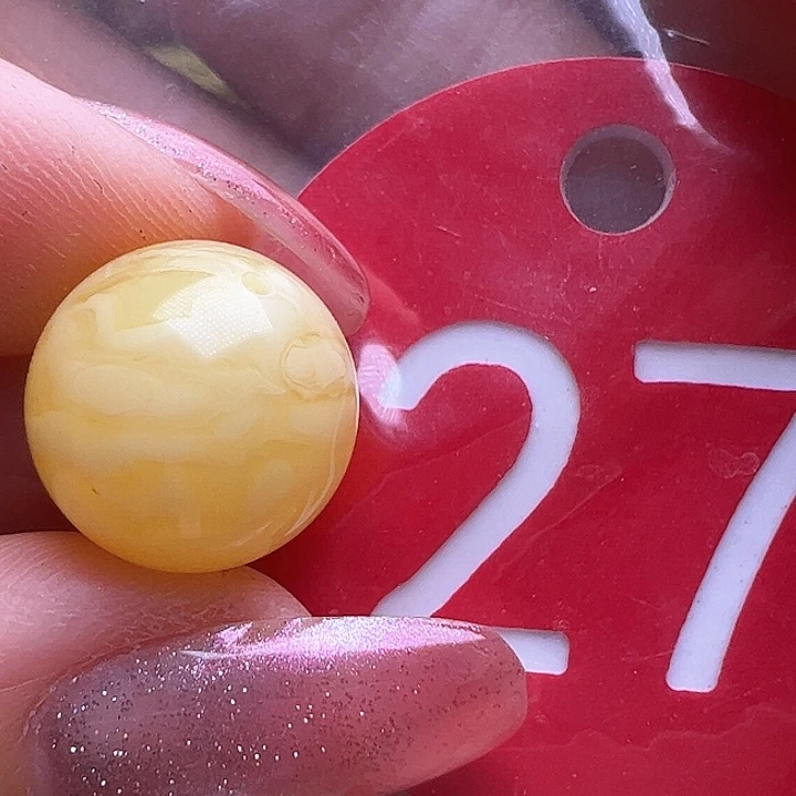 未镶嵌蜜蜡裸石12.7mm虎皮圆珠