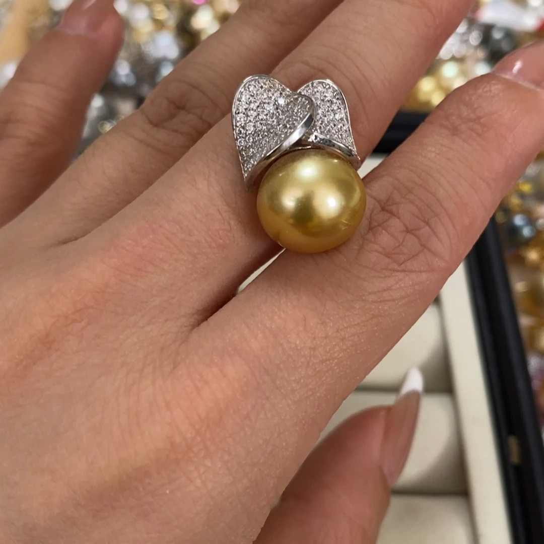 银S925镶嵌海水珍珠颈饰