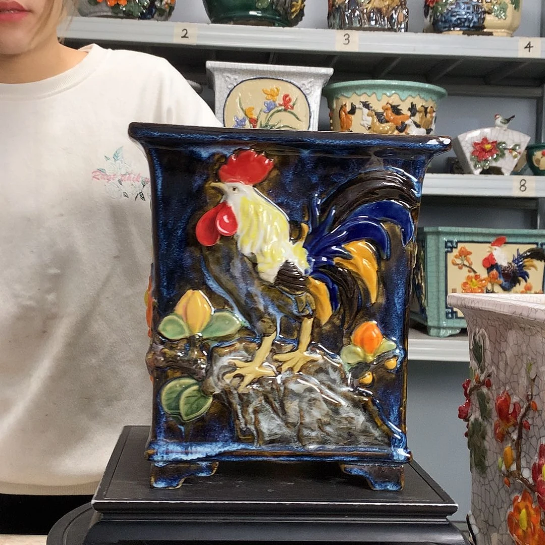 家**.实物拍摄湾盆石湾盆