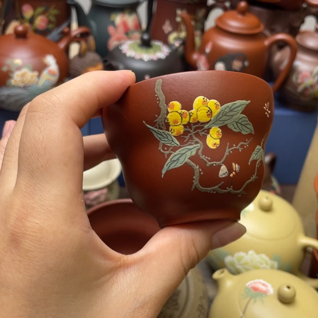 茶杯紫泥紫砂主人杯110cc