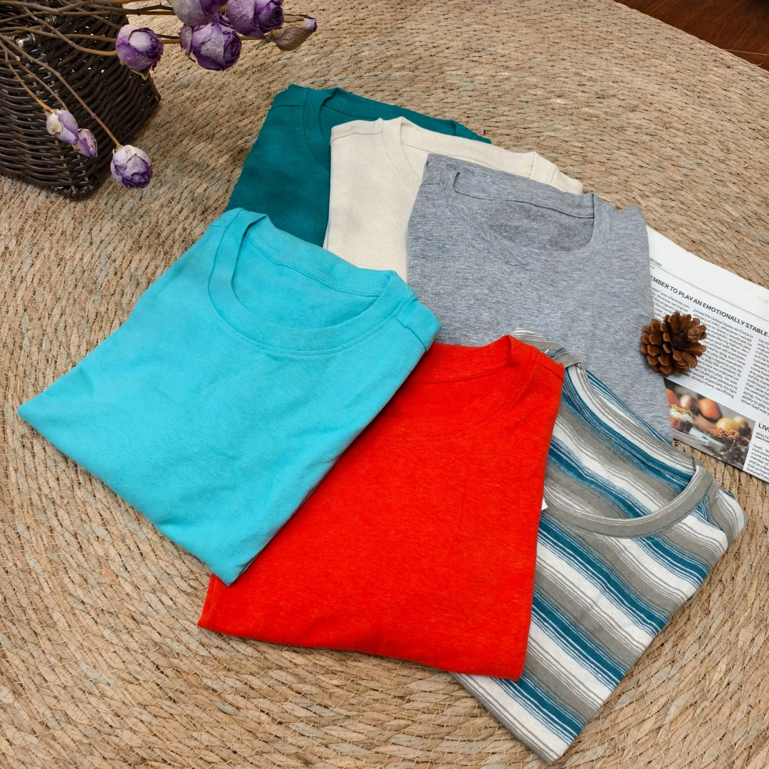 【汉麻针织纯色短袖】2025新款ins汉麻针织短袖透气百搭简约时尚