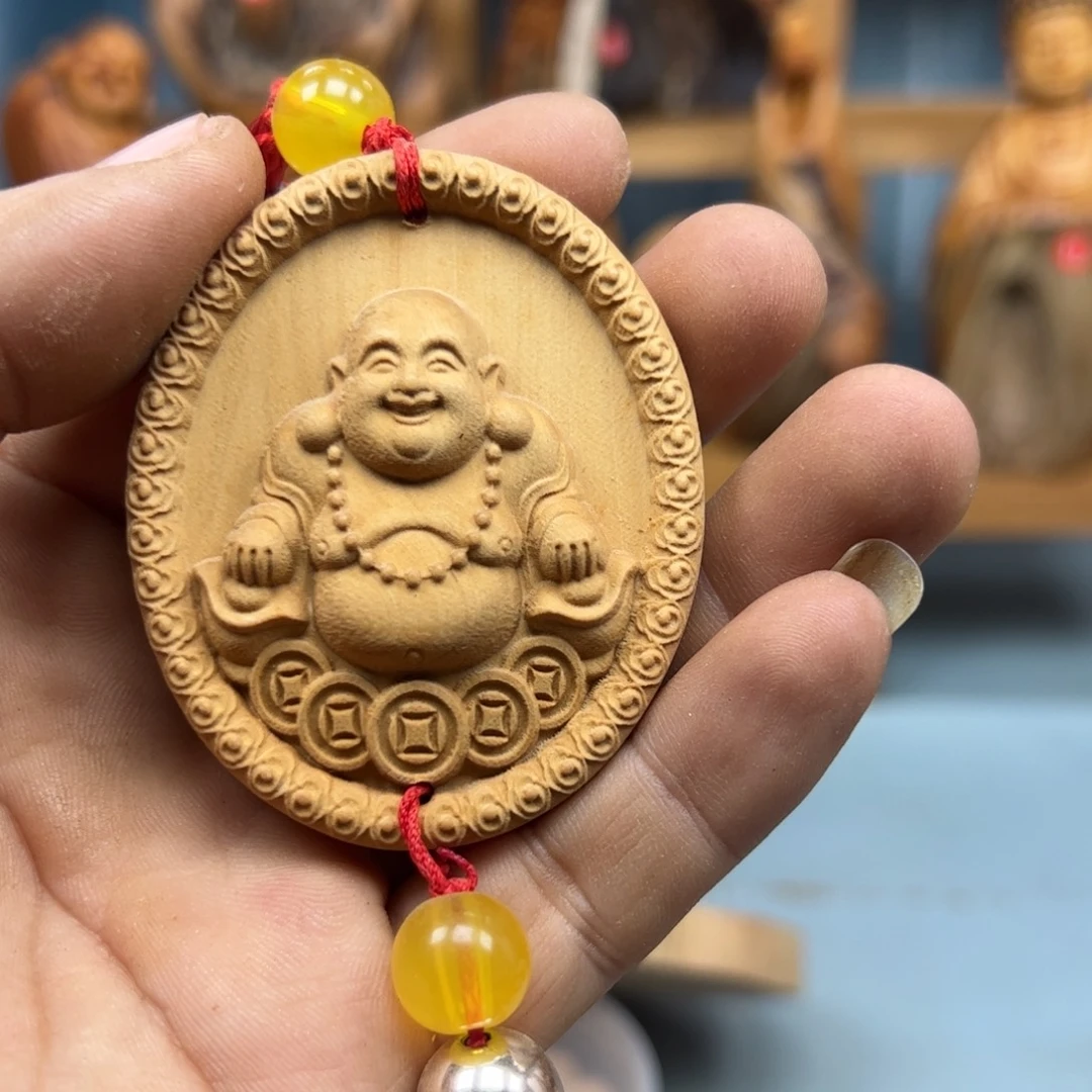 周***木崖柏木摆件手把件