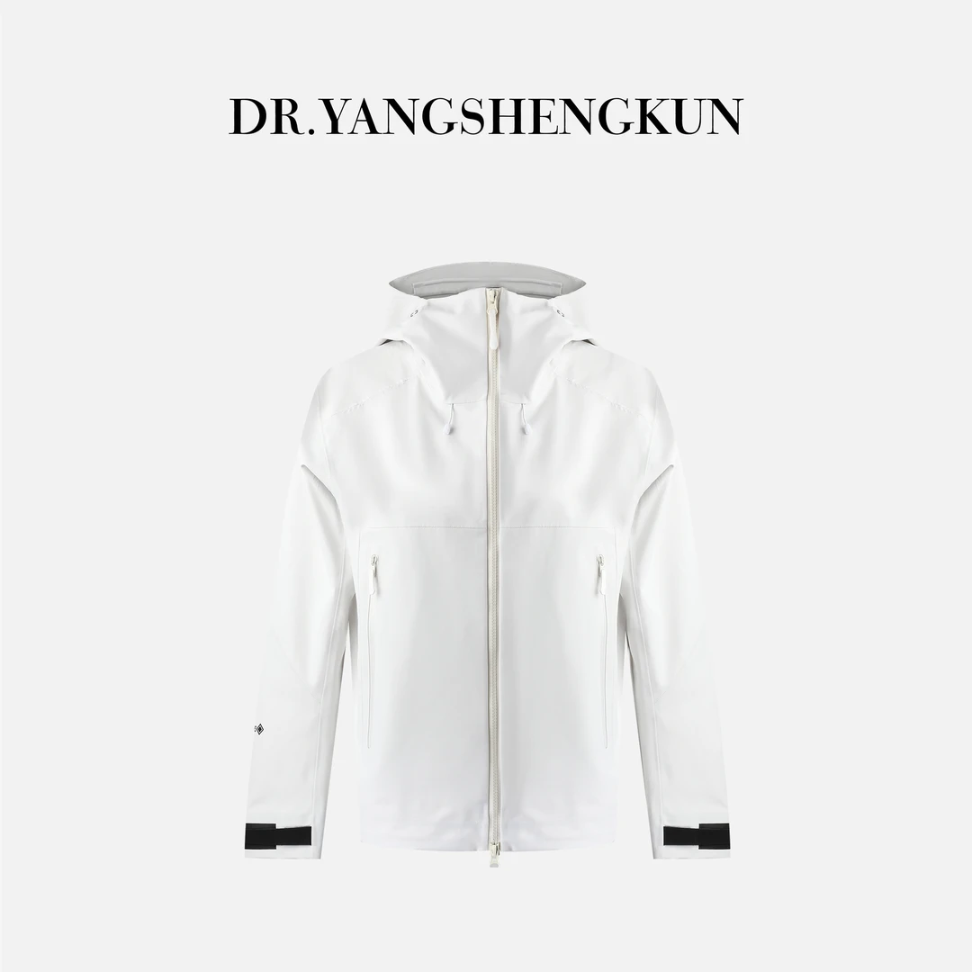 杨圣坤2025新品三防户外宽松连帽防风透气拉链冲锋衣外套SQ259528