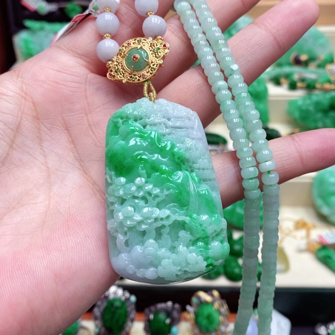 颈饰未镶嵌翡翠翡翠吊坠