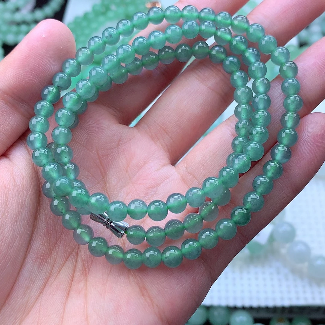 翡翠未镶嵌毛衣链