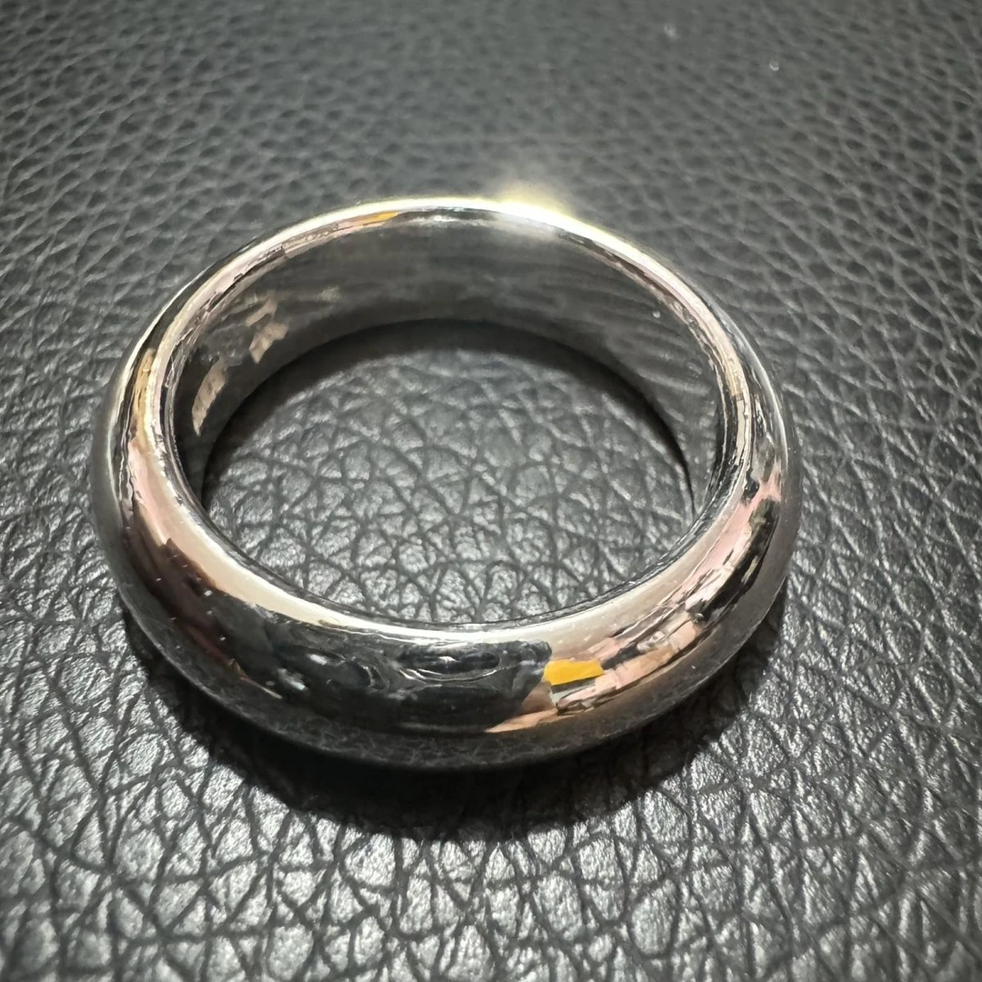 足银戒指 999足银泥鳅背加宽加厚光面戒指女对戒情侣指环素圈潮男