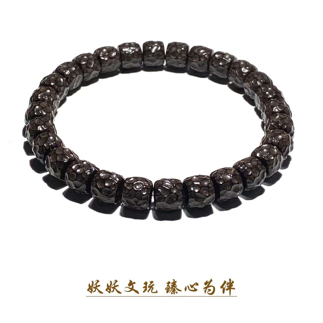 【P946】椰蒂雕刻无相百搭手串 尺寸8mm左右