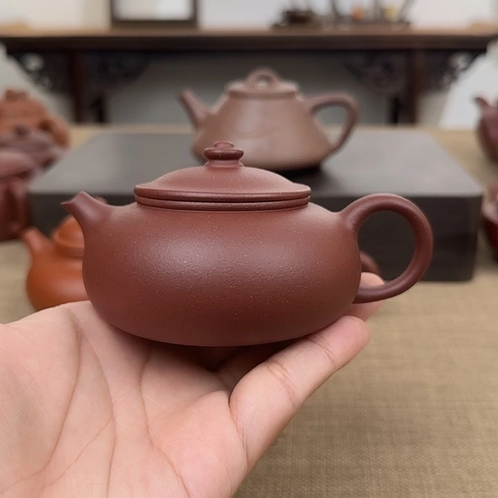 茶壶紫砂寒江 180cc 原矿底槽清