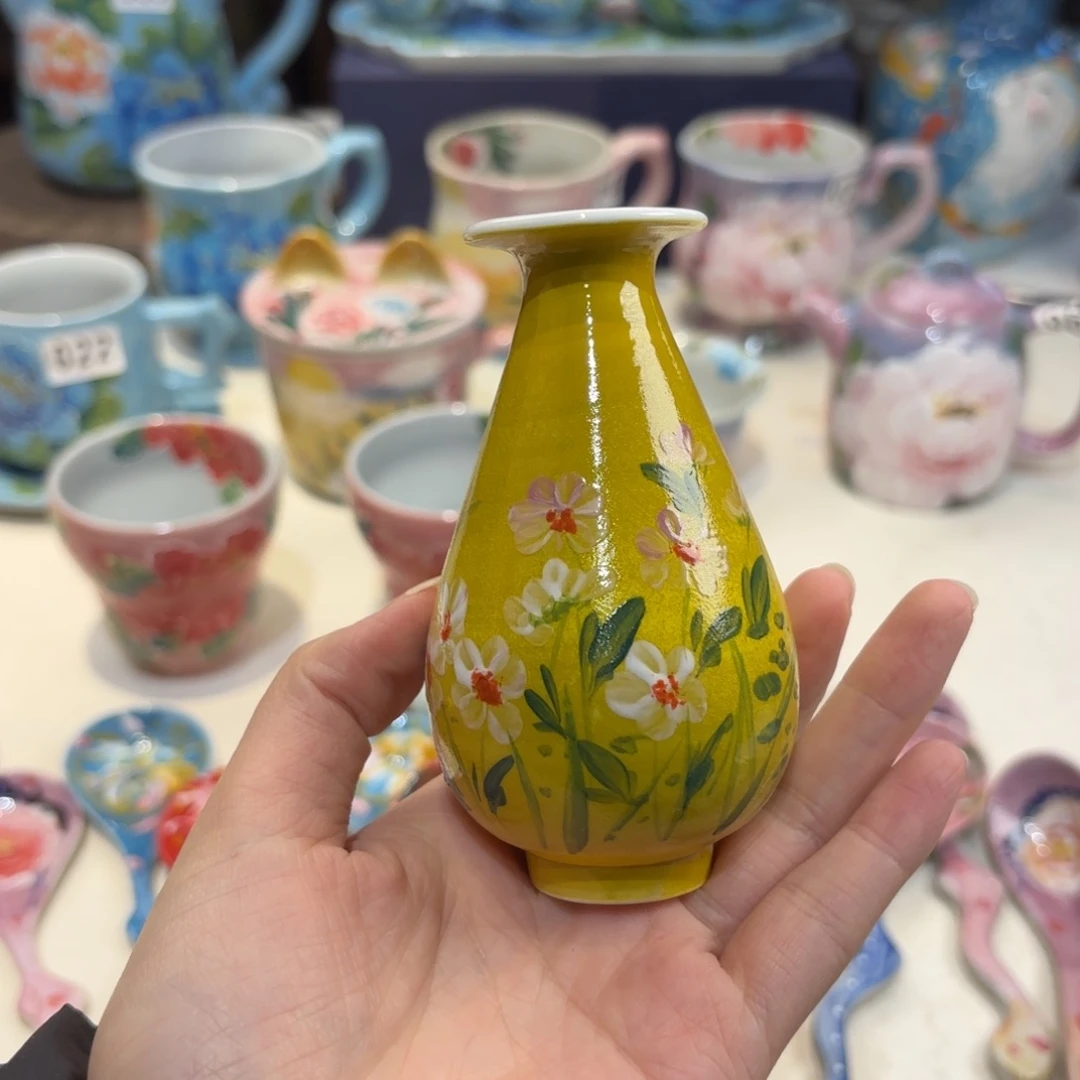 景德镇手绘高温釉下彩陶瓷茶具